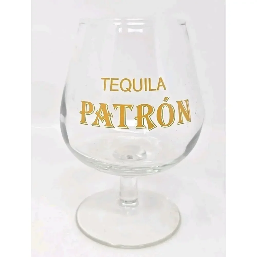 1990's Clear Patron Tequila - Cas Gallardo Fairview Height IL Snifter Glass U273